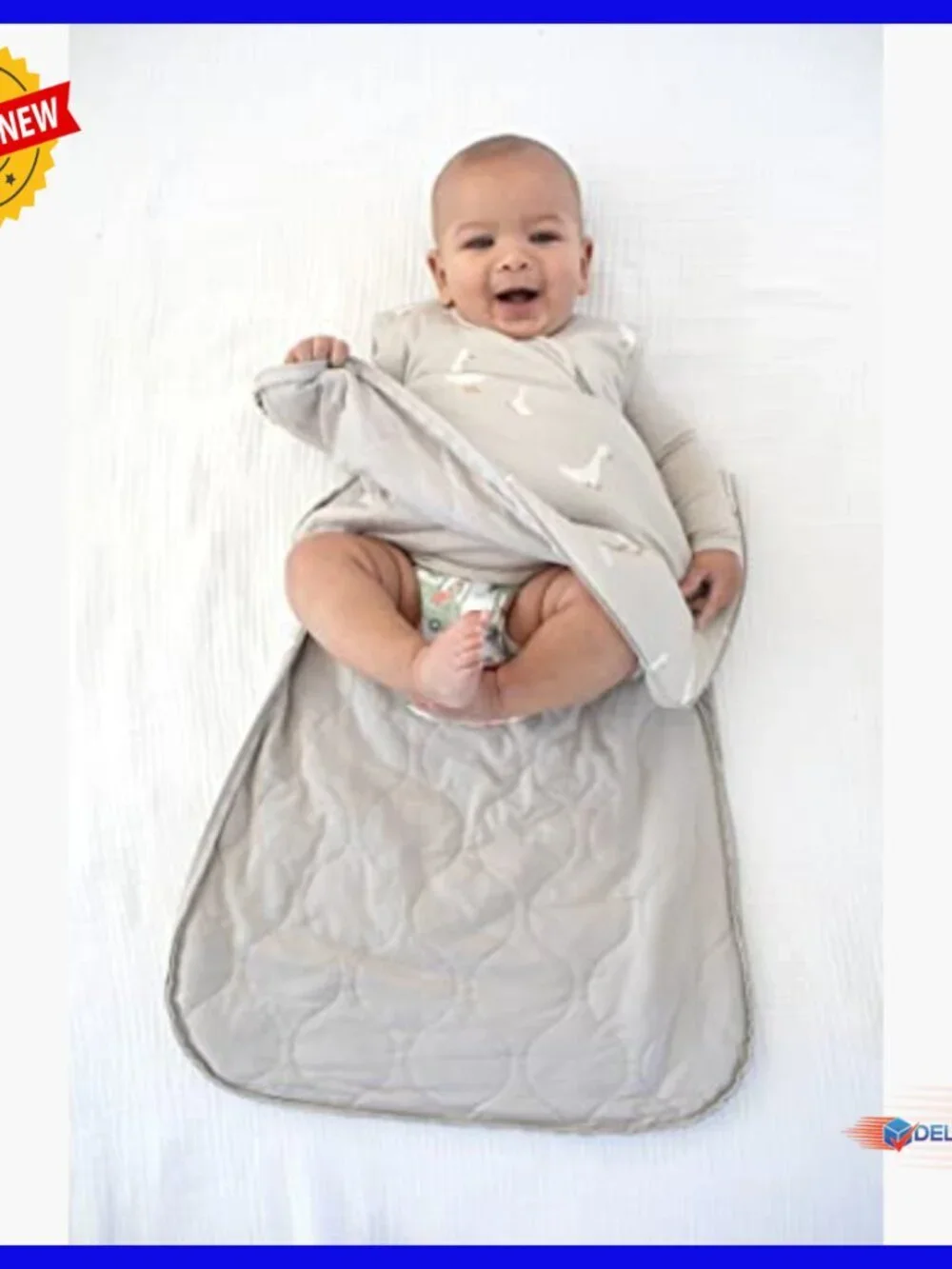 Sleeveless Transitional Sleep Sack, 9-18 Months, Easy Diaper Zipper, 2.5 TOG